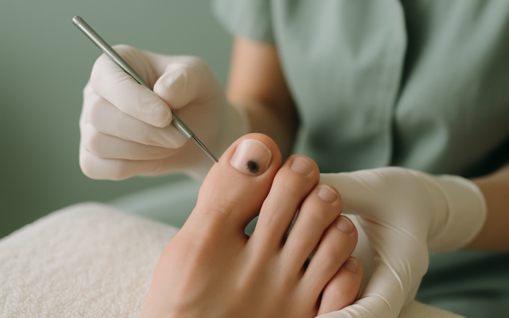 Understanding black spots on toenails: Causes and care