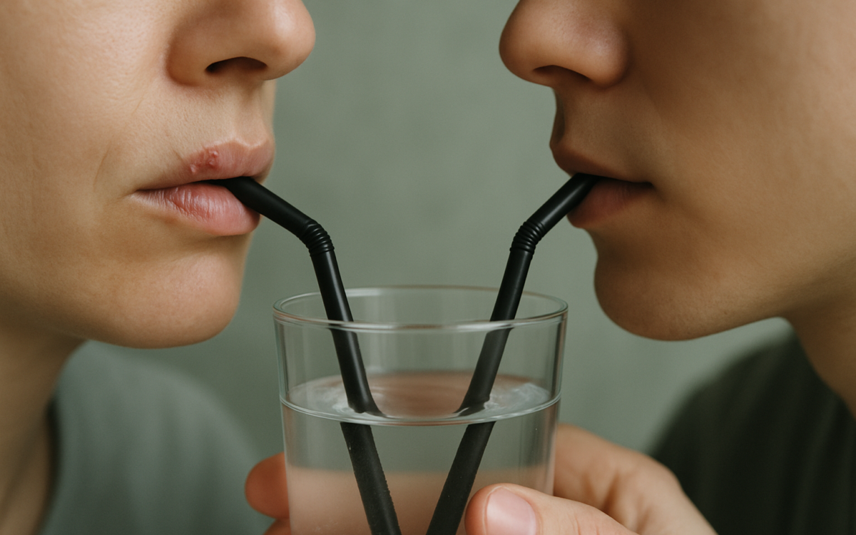 Can sharing a drink spread herpes? What you need to know