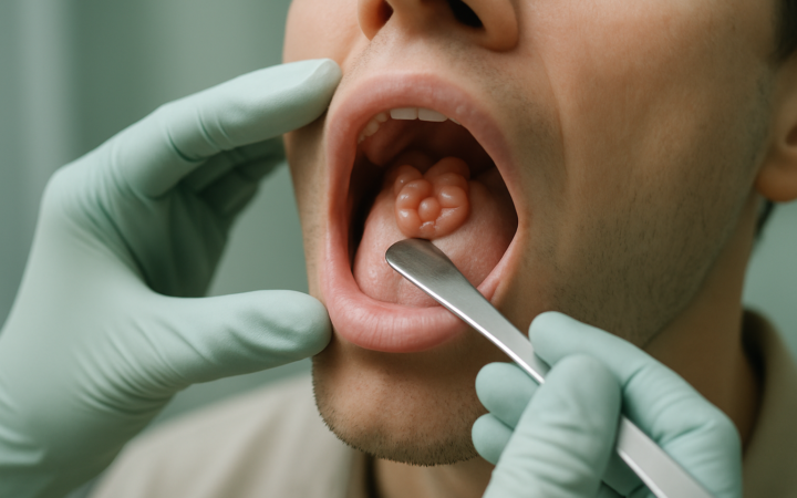 Understanding the knot on the roof of your mouth