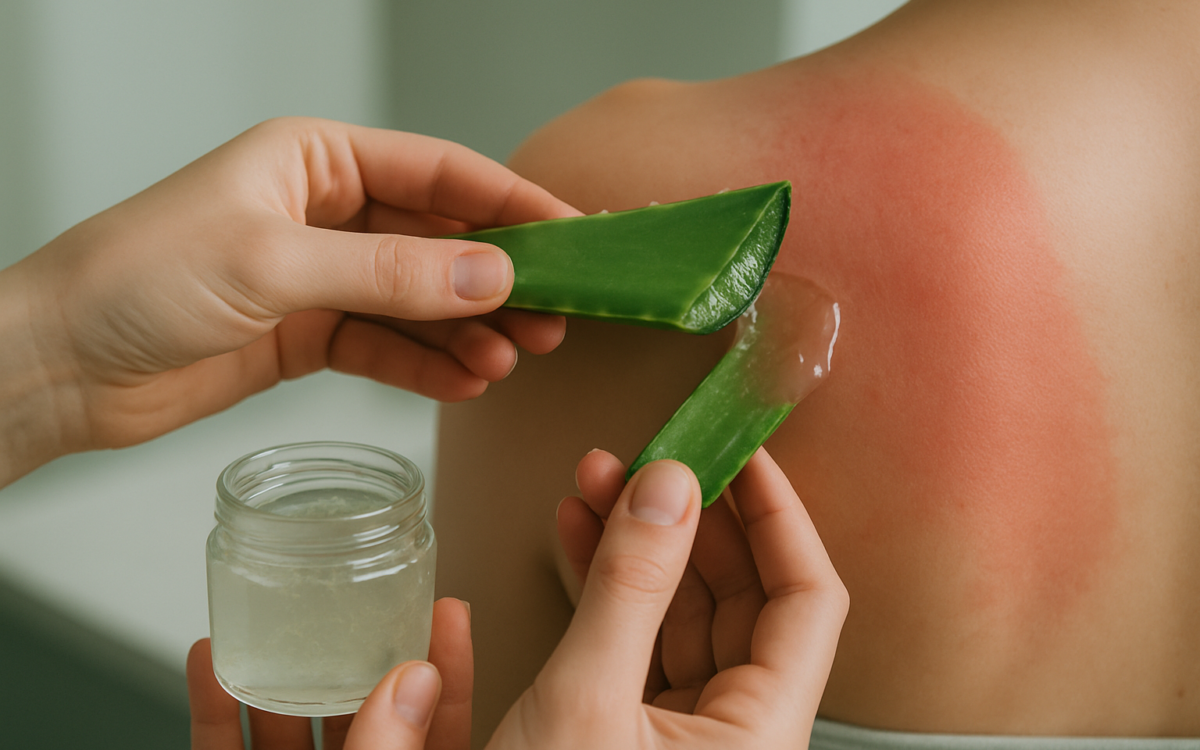 Discovering Aloe Vera Gel's Cooling Benefits for Sunburn