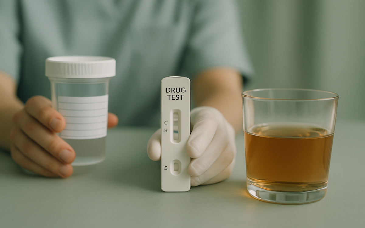 How does alcohol show up on a drug test?