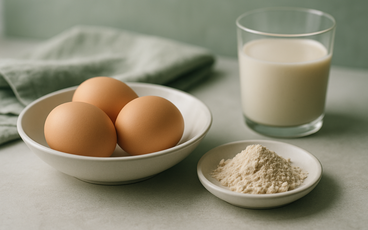 Exploring the Protein Power of Three Eggs